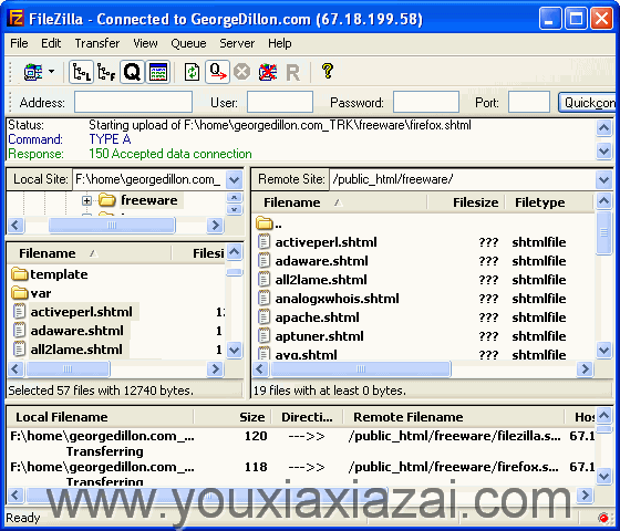 FileZilla(很好用的FTP客户端软件)