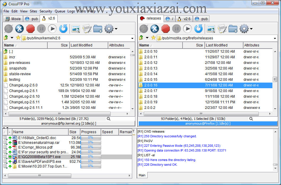 CrossFTP(多标签FTP客户端软件)