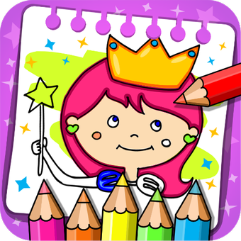 公主着色书和游戏