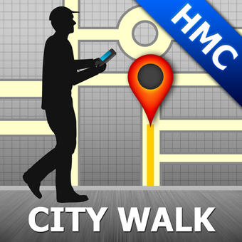 霍奇明市地图和步行道