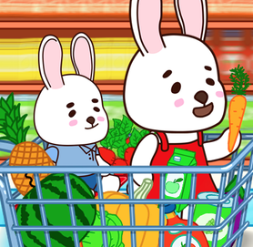 动漫兔子：儿童超市