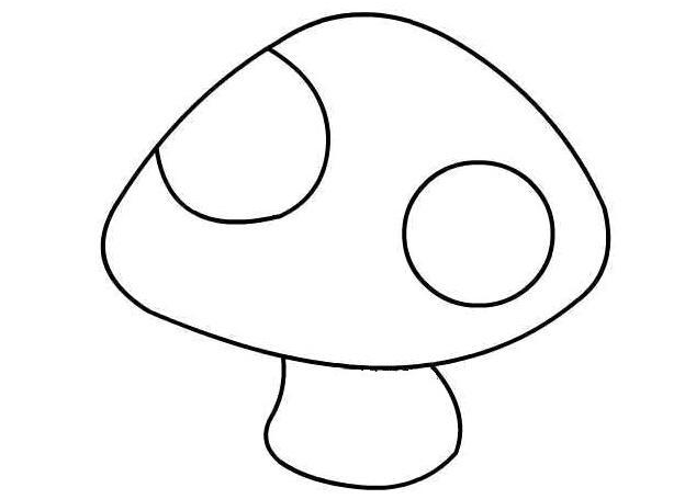 qq红包蘑菇怎么画？