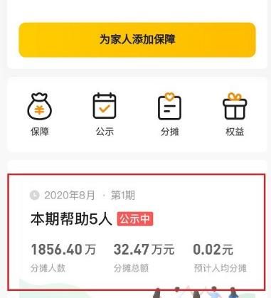 美团互助分摊金额怎么计算