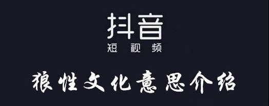 抖音狼性文化意思介绍