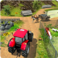 乡村拖拉机司机3D农业