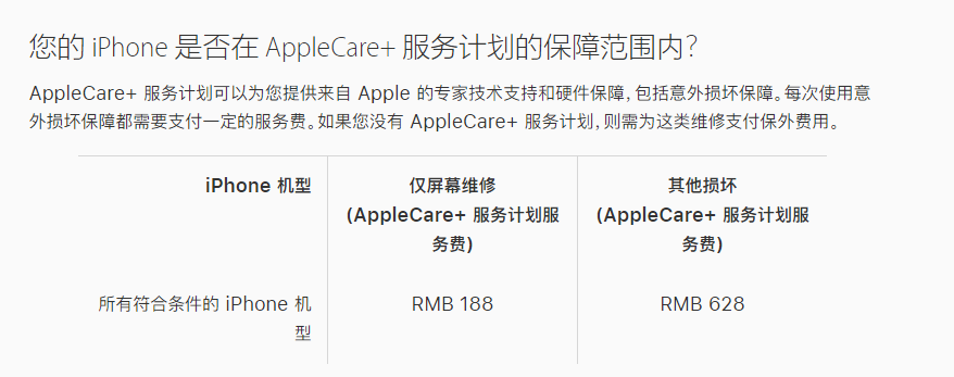 苹果AppleCare+服务计划