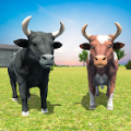 愤怒的公牛家庭模拟野生动物生存