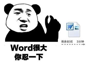 word很大你忍一下是什么梗？word很大你忍一下含义表情包分享