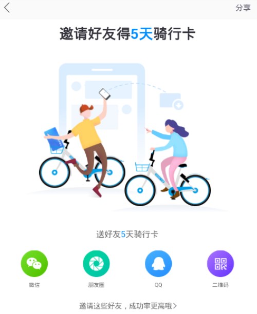 哈罗出行怎么得到骑行卡？哈罗出行骑行卡的获得方法截图