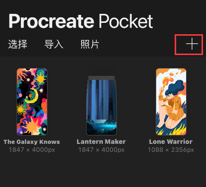 procreate pocket怎么调整画笔大小?procreate pocket调整画笔大小方法截图