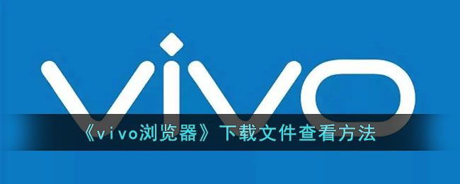 《vivo浏览器》下载文件查看方法