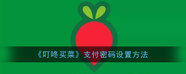 《叮咚买菜》支付密码设置方法